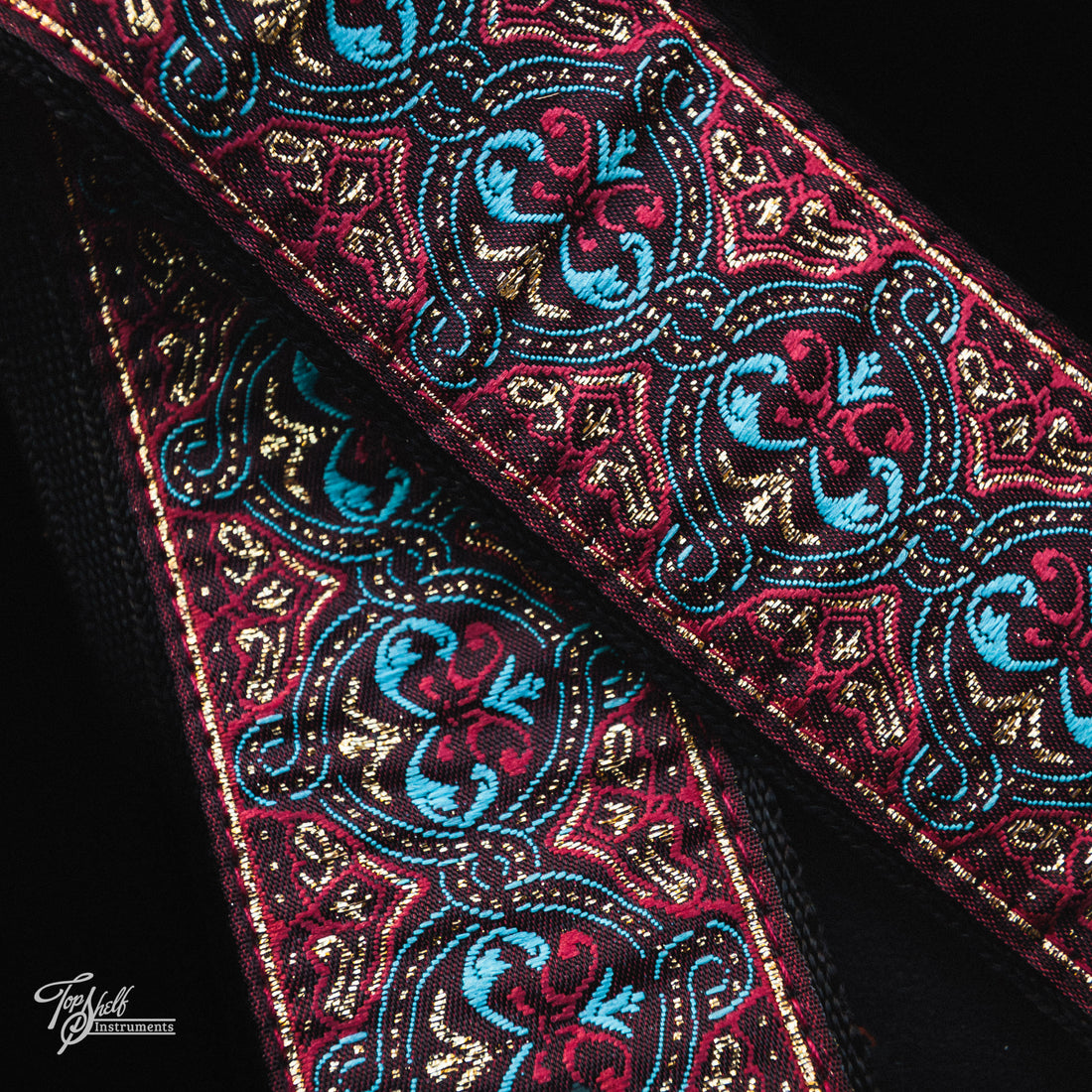 HipStrap Vintage Style Jacquard Embroidered Guitar Strap - Rasayana