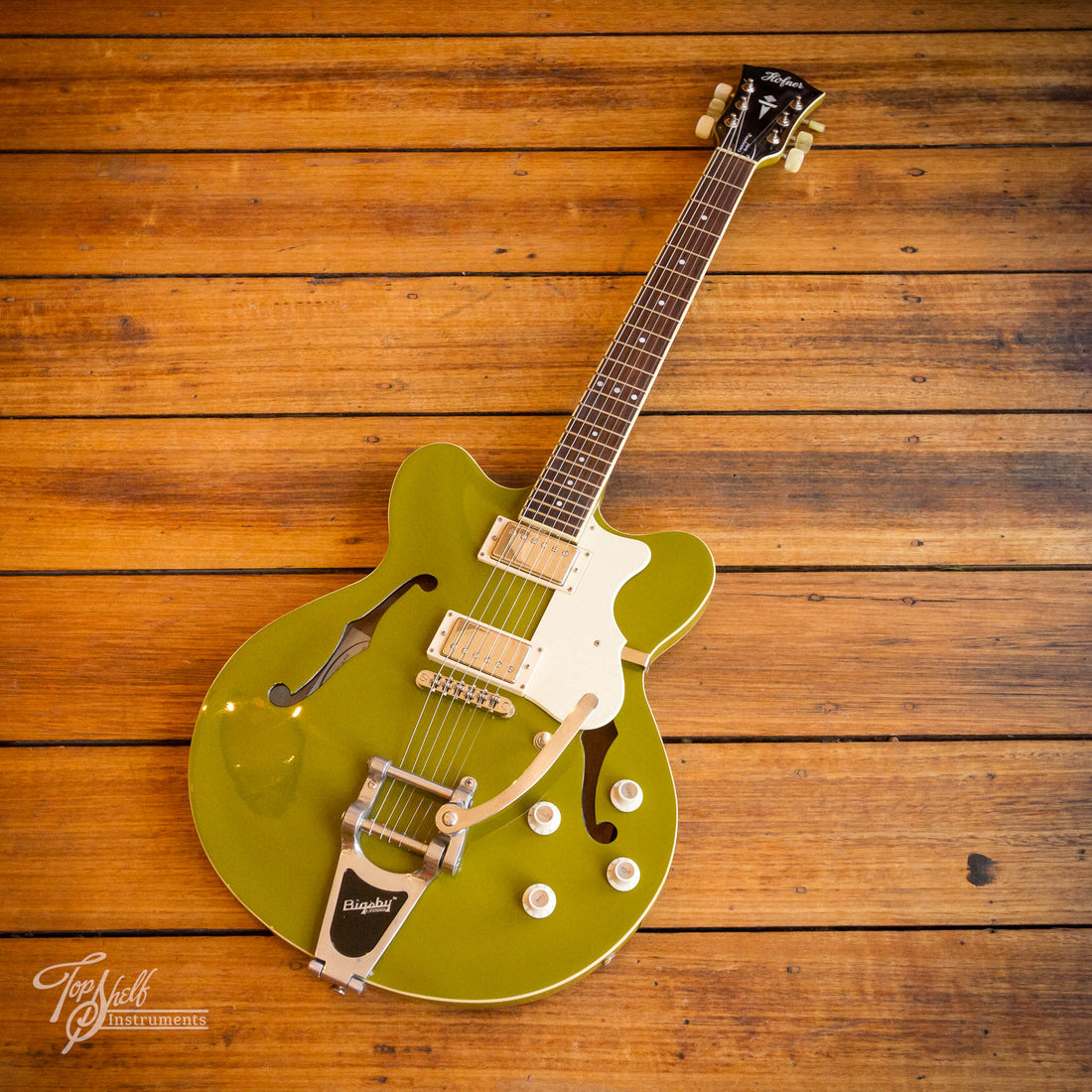 Höfner Contemporary Series Verythin Standard CT Olive Green 2013
