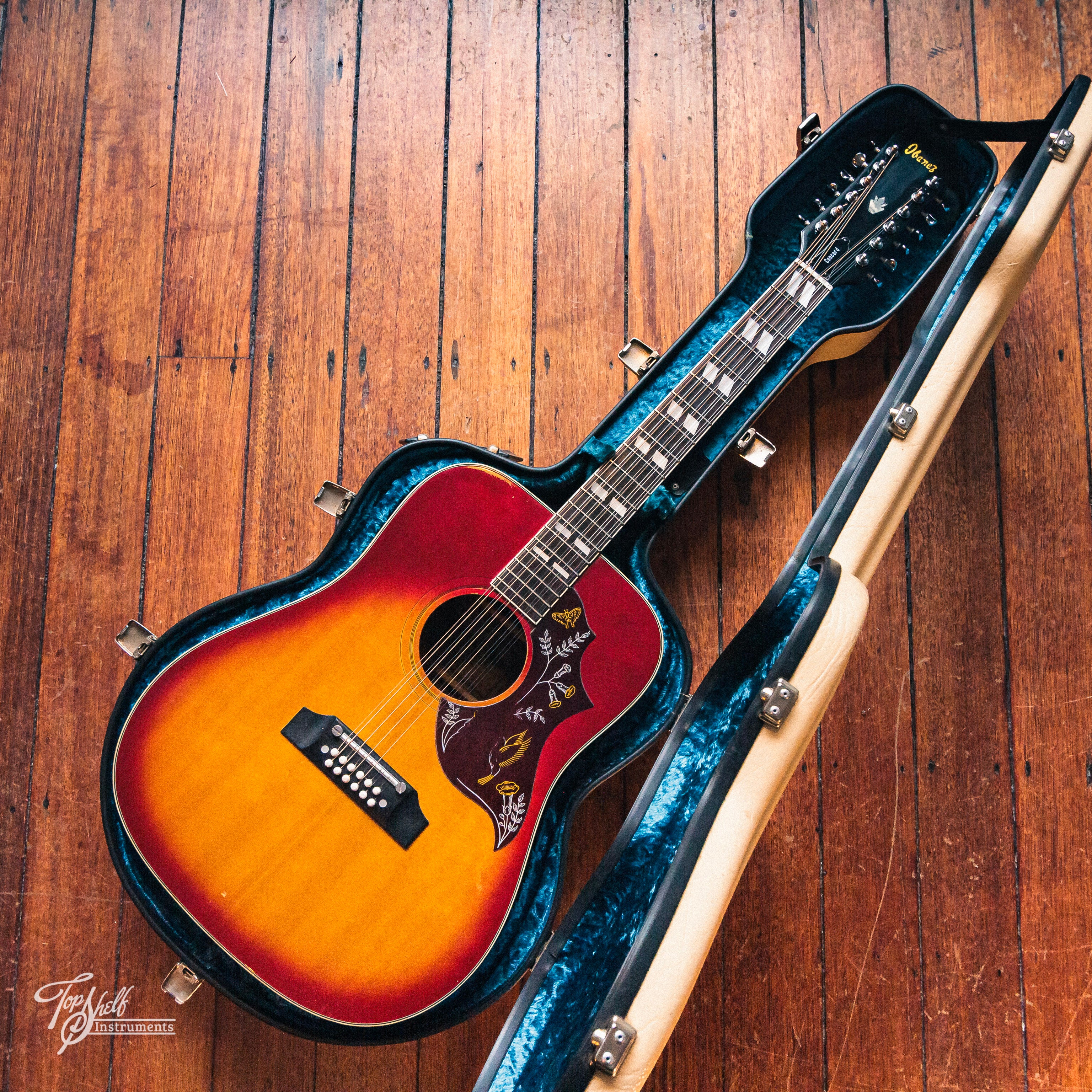 Ibanez 684/12 Concord 12-String Dreadnought Acoustic Cherry Sunburst 1 ...
