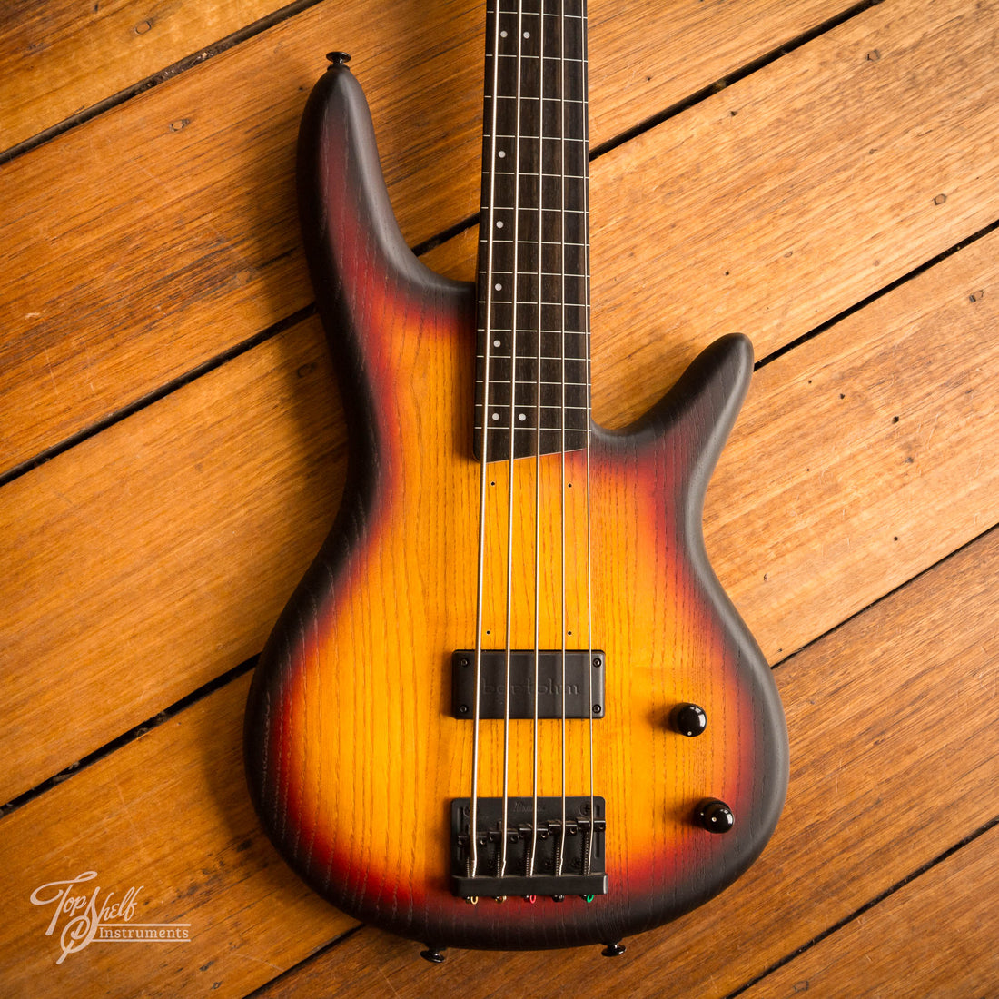 Ibanez GWB205 Gary Willis Fretless Bass Tequila Sunrise Flat 2023