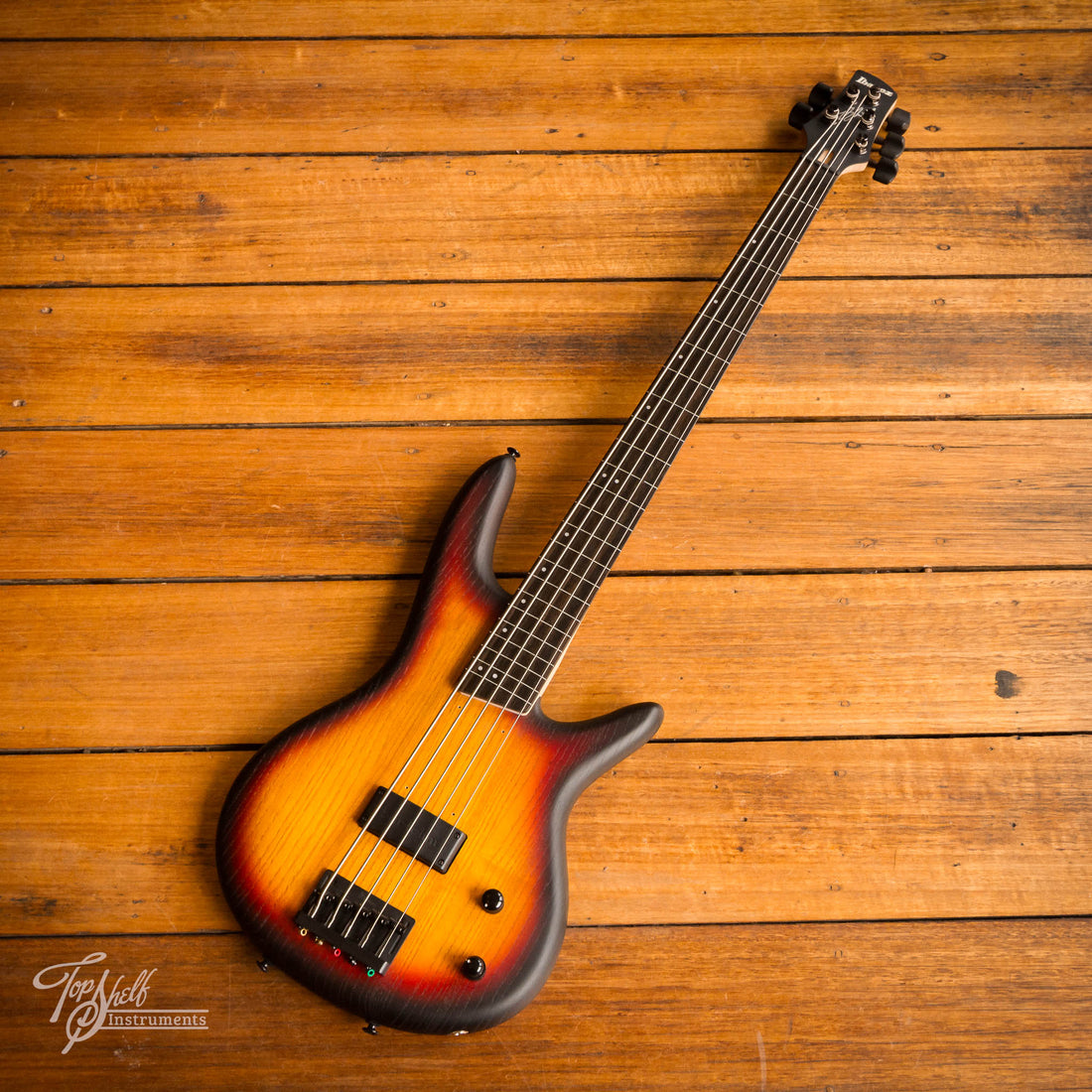 Ibanez GWB205 Gary Willis Fretless Bass Tequila Sunrise Flat 2023