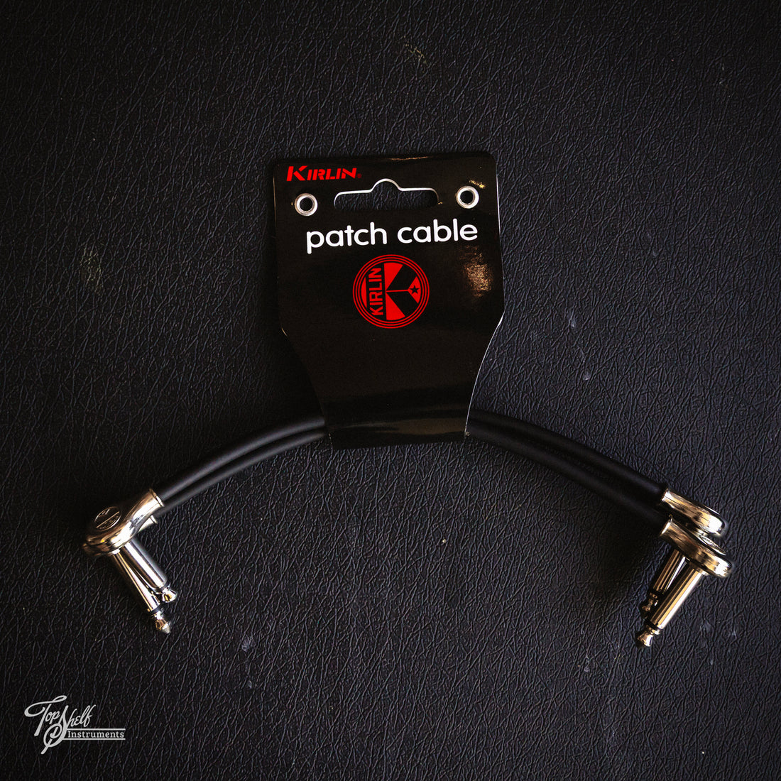 Kirlin 6" Low-Profile Right-Angle Patch Cables - Black (2-Pack)