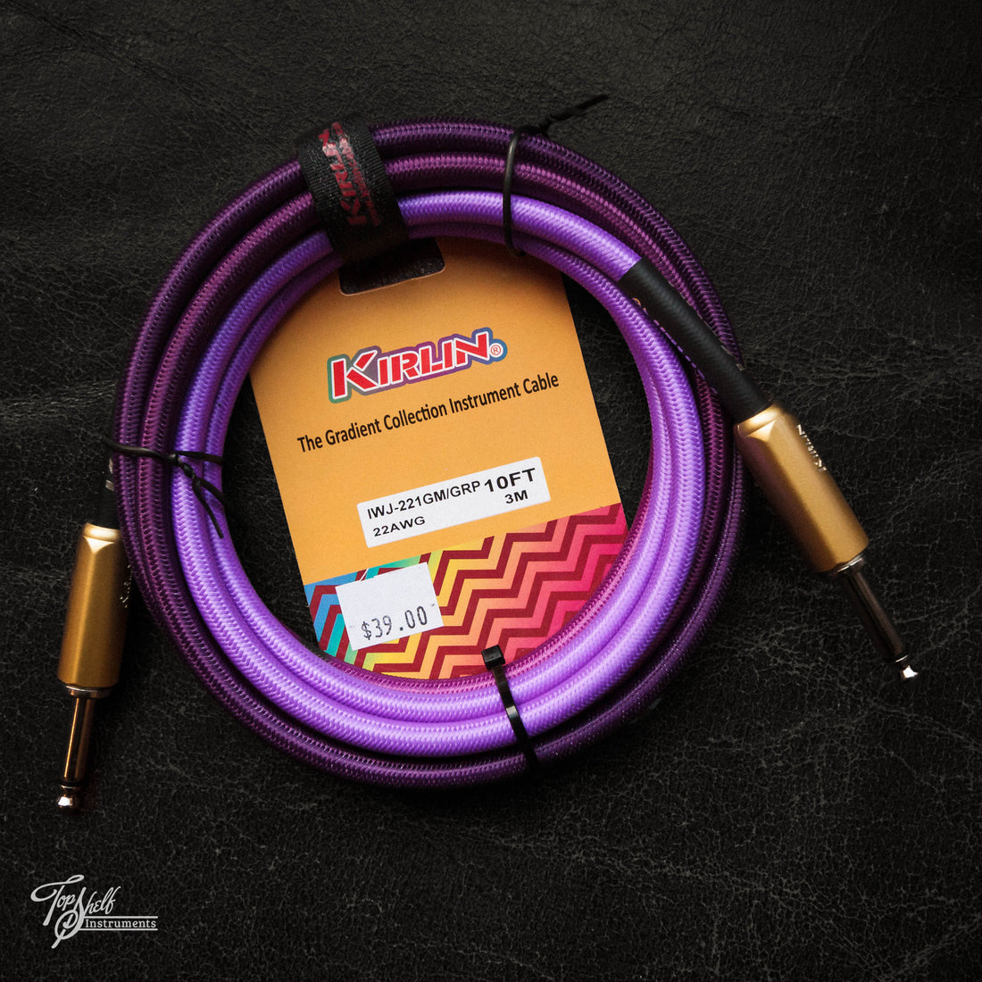 Kirlin 10FT Gradient Instrument Cable - Purple