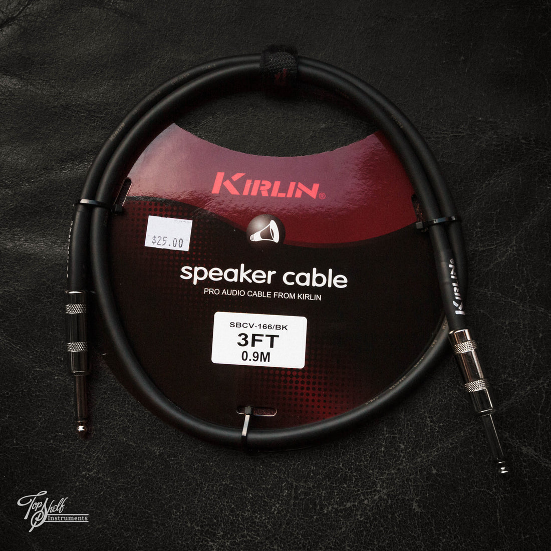Kirlin 3FT Speaker Cable ST/ST - Plain Black
