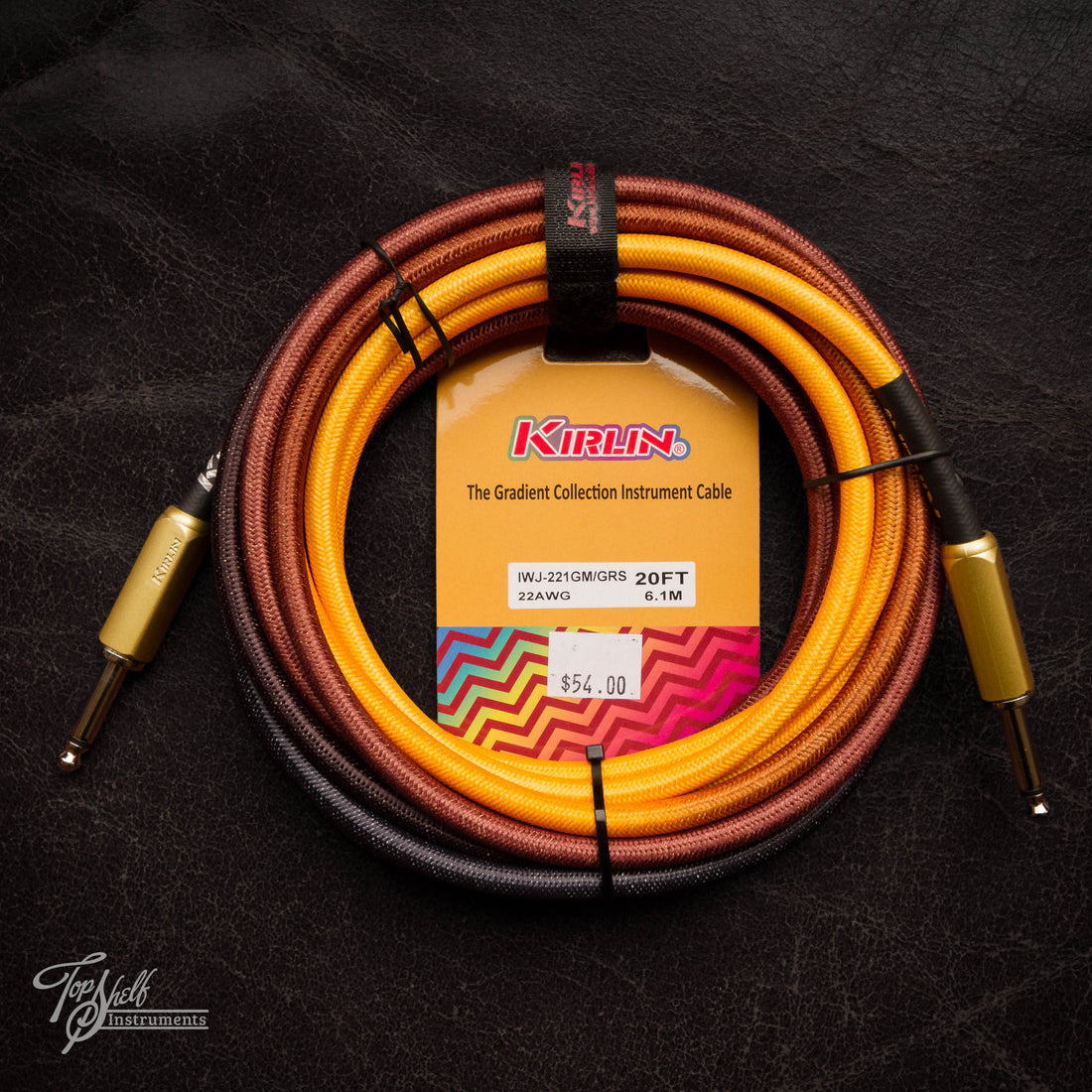 Kirlin 20FT Gradient Instrument Cable - Sunburst
