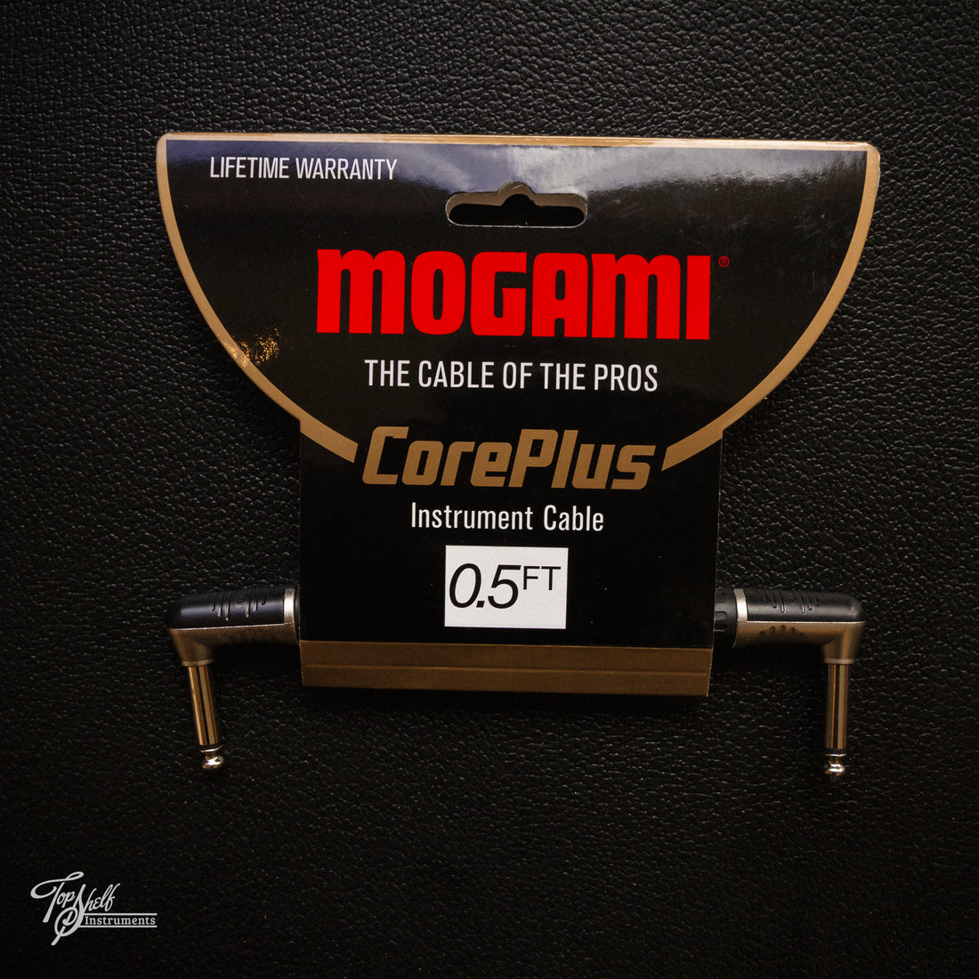 Mogami CorePlus Instrument Cable 0.5FT RA/RA