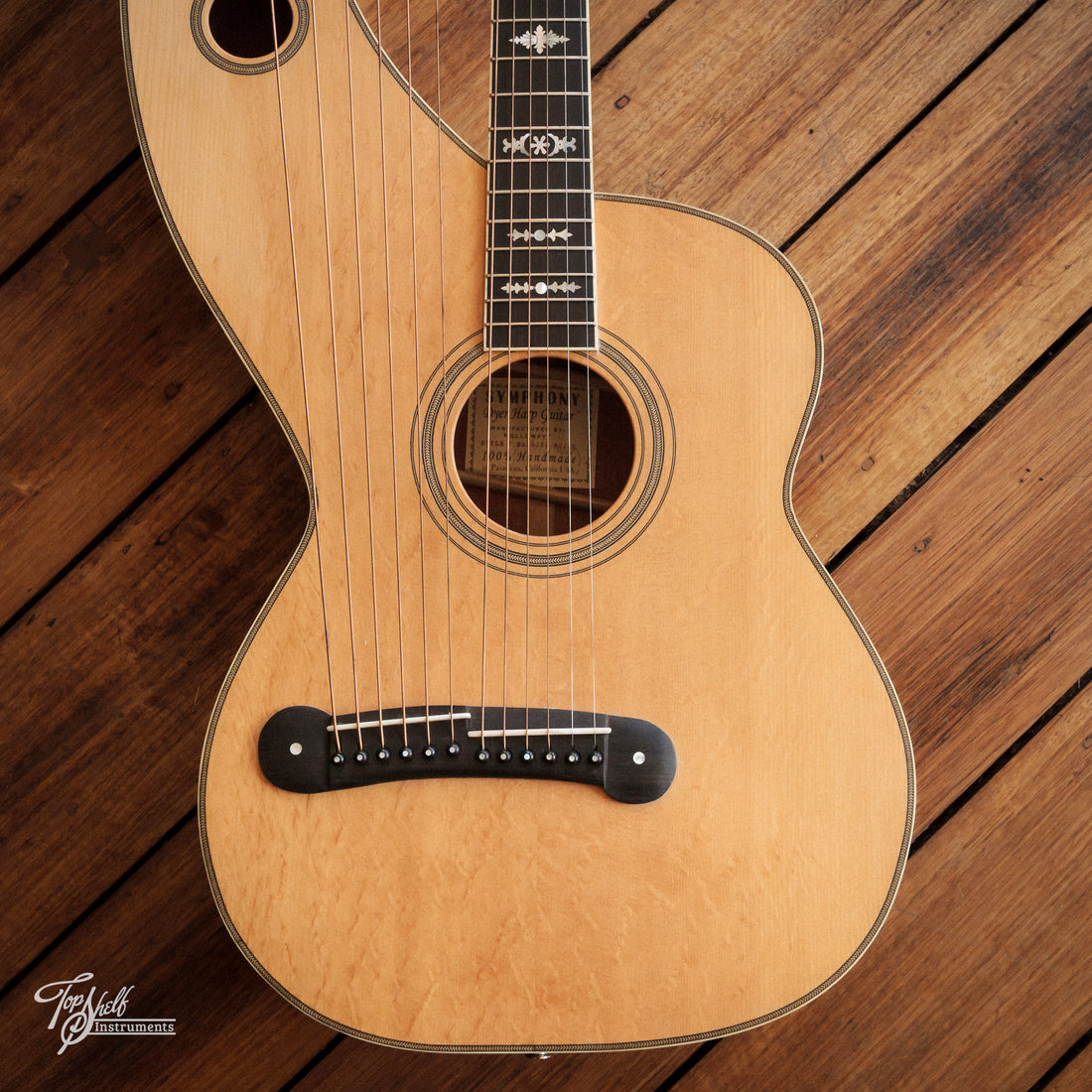 Symphony Scott Holloway Style-7 Harp Guitar Natural 2010