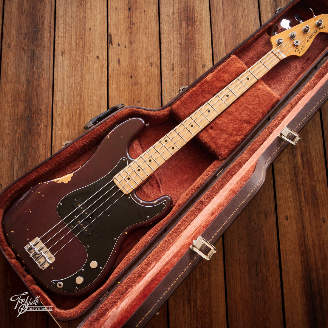 Fender Precision Bass Wine Red 1978