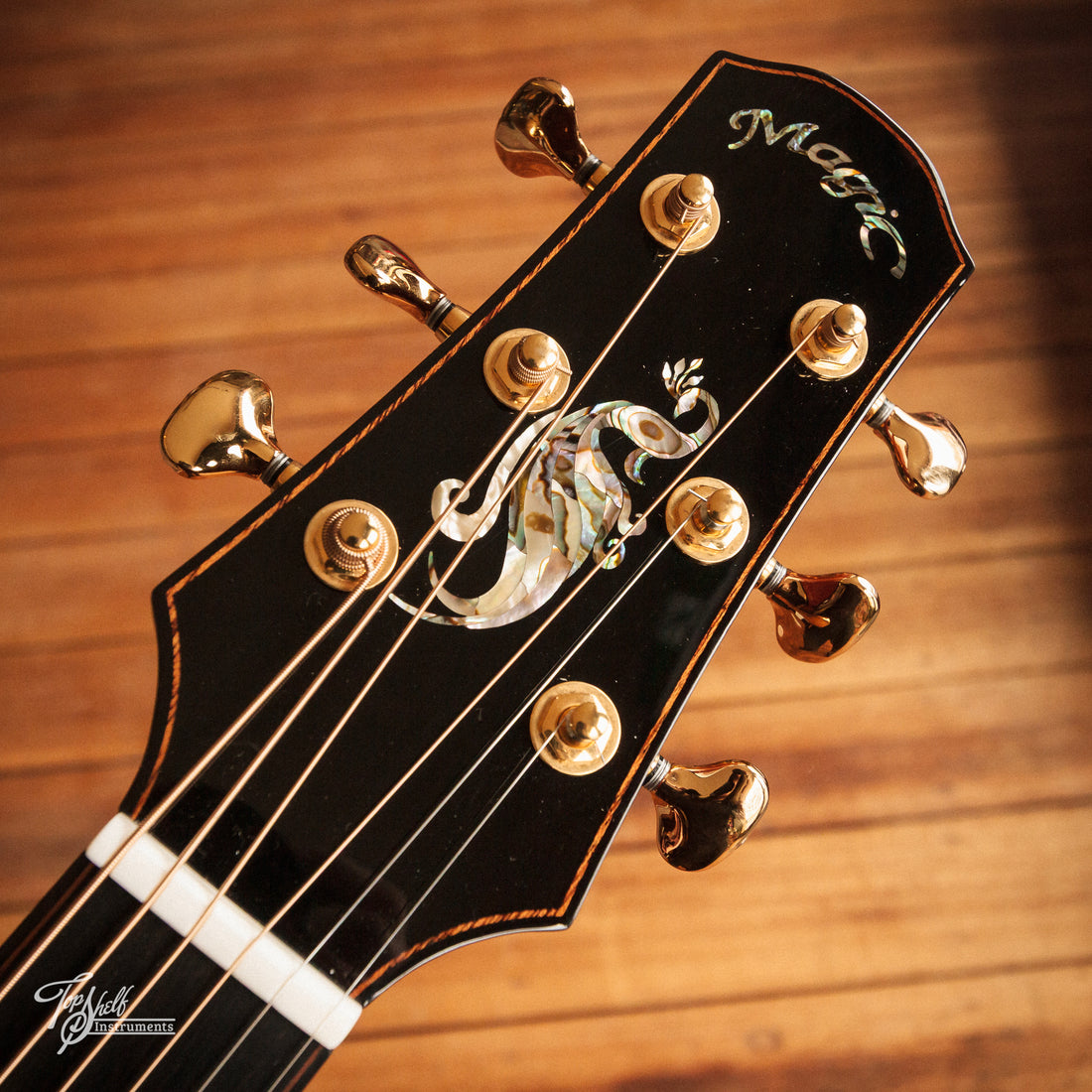 Magic Guitar 2A Peacock Print Grand Auditorium Acoustic Natural 2022