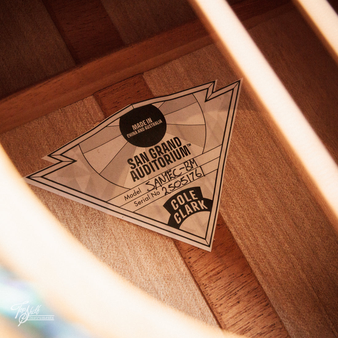 Cole Clark San Grand Auditorium SAN1EC-BM Natural 2025