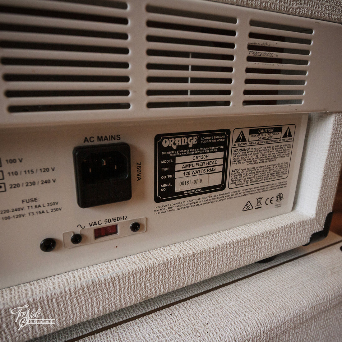 Orange Crush Pro 120 2x12" 120W Stack Limited Edition White 2019