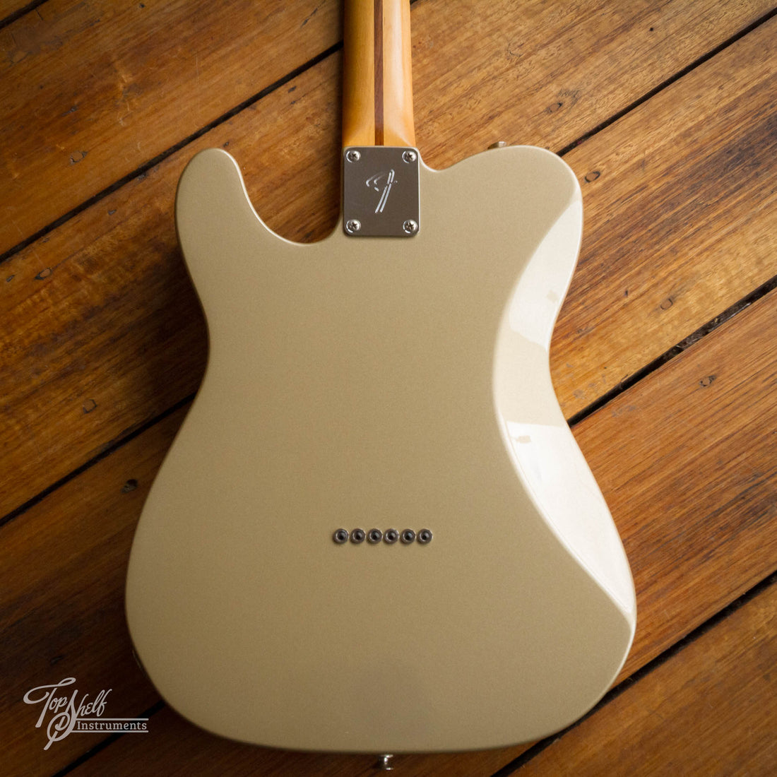 Fender Chris Shiflett Telecaster Deluxe Custom Build Shoreline Gold 2023