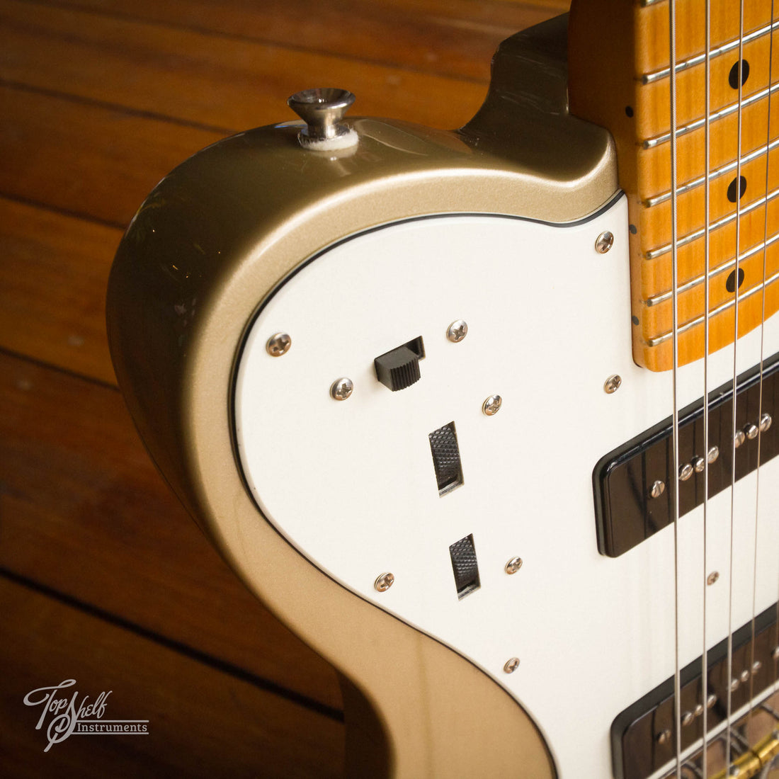 Fender Chris Shiflett Telecaster Deluxe Custom Build Shoreline Gold 2023