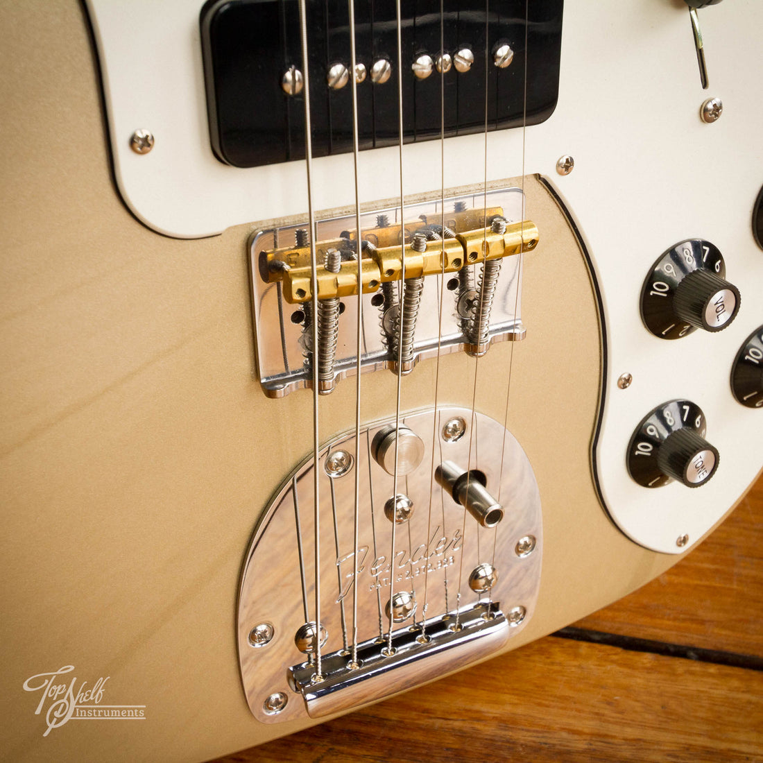 Fender Chris Shiflett Telecaster Deluxe Custom Build Shoreline Gold 2023
