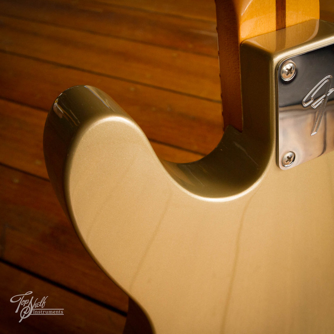 Fender Chris Shiflett Telecaster Deluxe Custom Build Shoreline Gold 2023