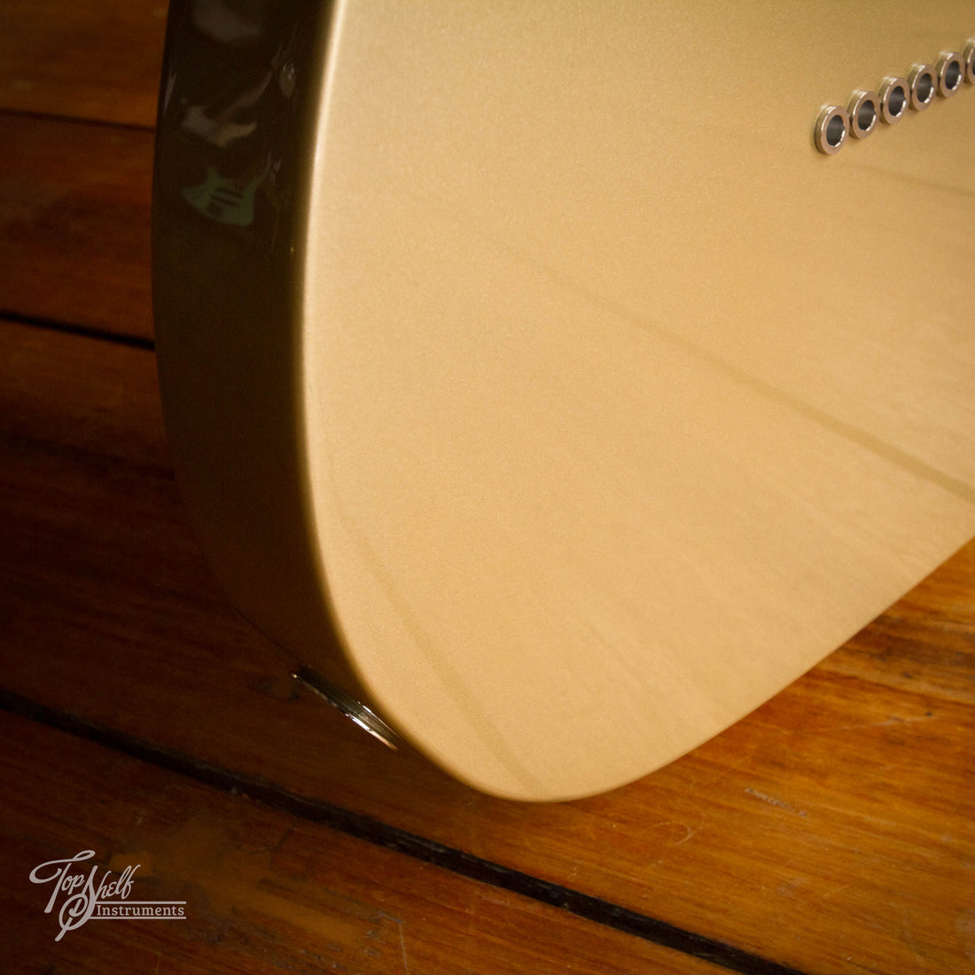 Fender Chris Shiflett Telecaster Deluxe Custom Build Shoreline Gold 2023