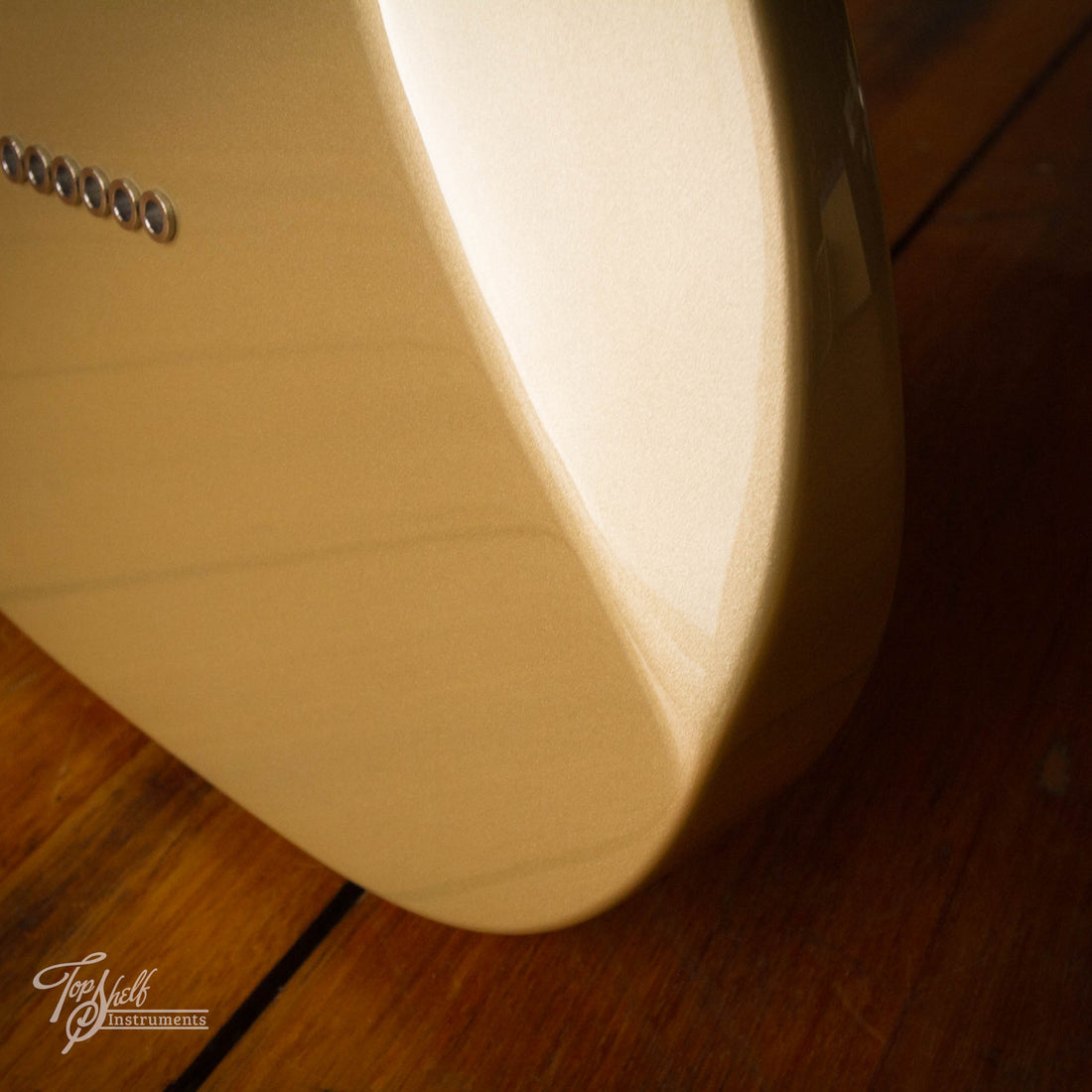 Fender Chris Shiflett Telecaster Deluxe Custom Build Shoreline Gold 2023