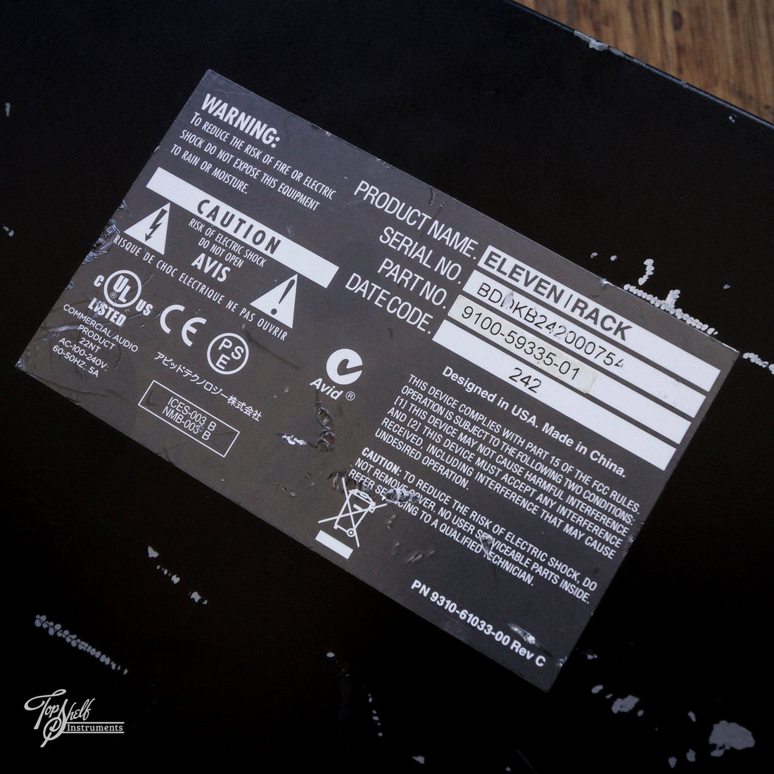 AVID Eleven Rack Guitar Multi-Effects Processor and Pro Tools Interface