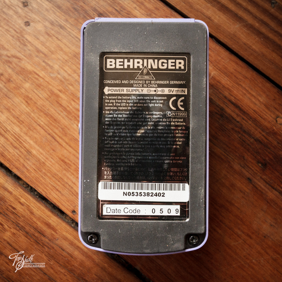 Behringer BO100 Blues Overdrive Pedal