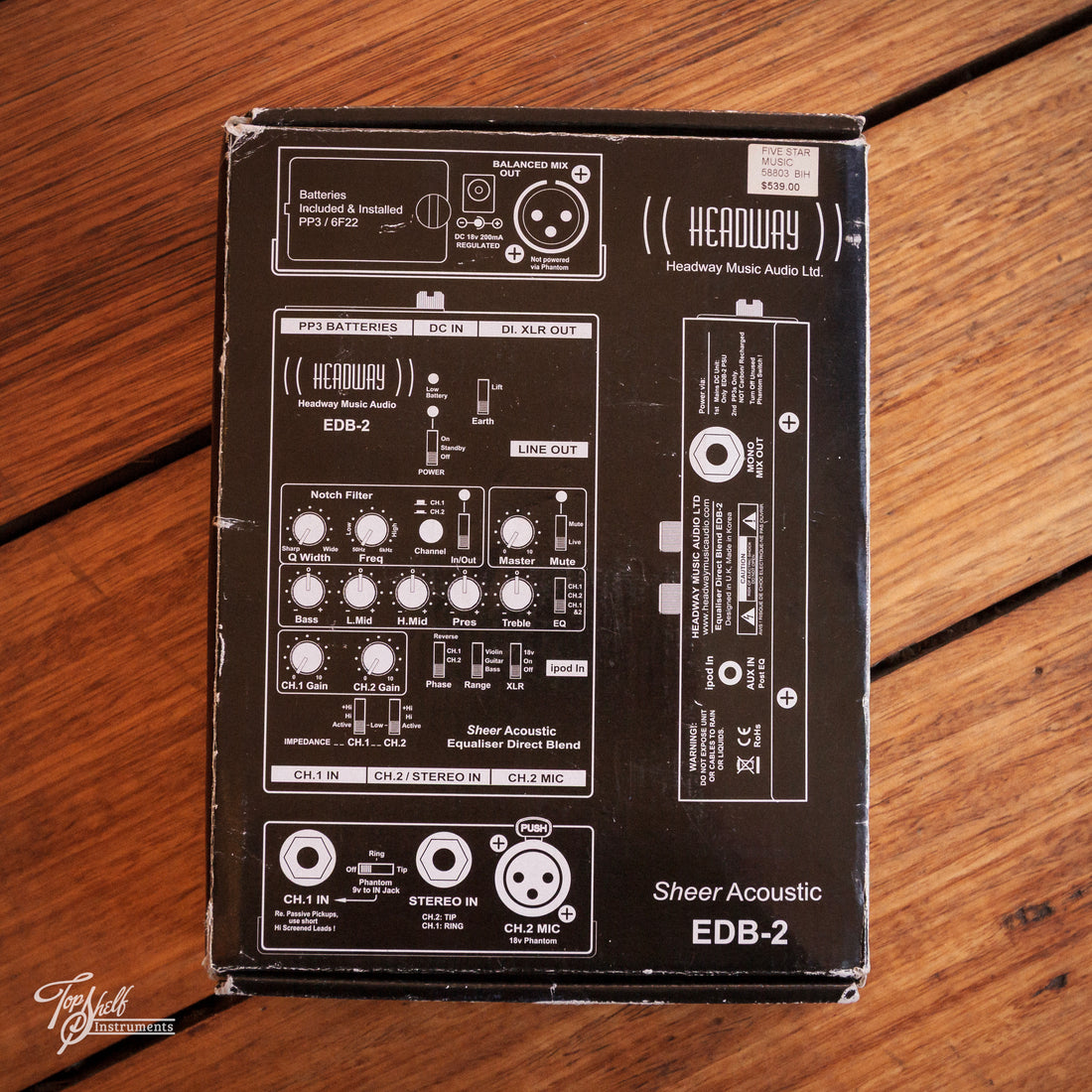 Headway EDB-2 Sheer Acoustic Preamp/DI