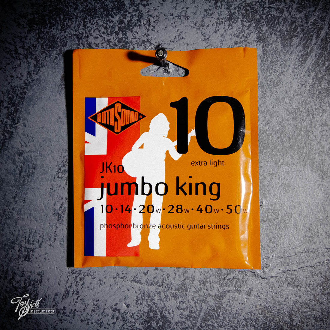 RotoSound JK10 Jumbo King 10-50 Extra Light Phosphor Bronze Acoustic Guitar Strings