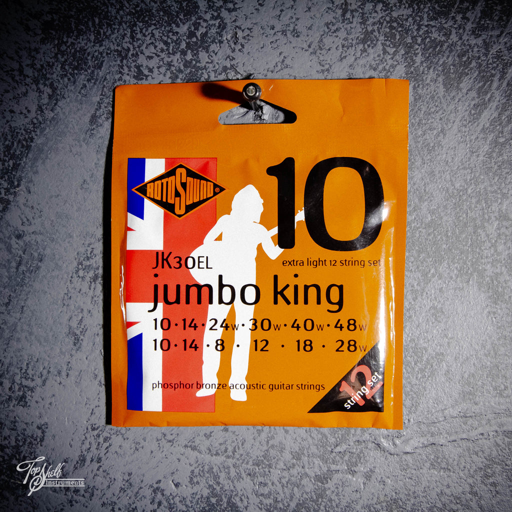 RotoSound JK30EL Jumbo King 12 String 10-46 Extra Light Phosphor Bronze Acoustic Guitar Strings