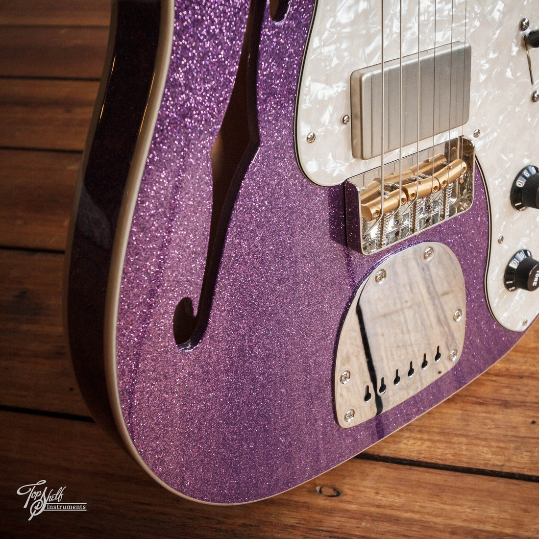 Fender Telecaster Thinline Build Purple Sparkle 2025