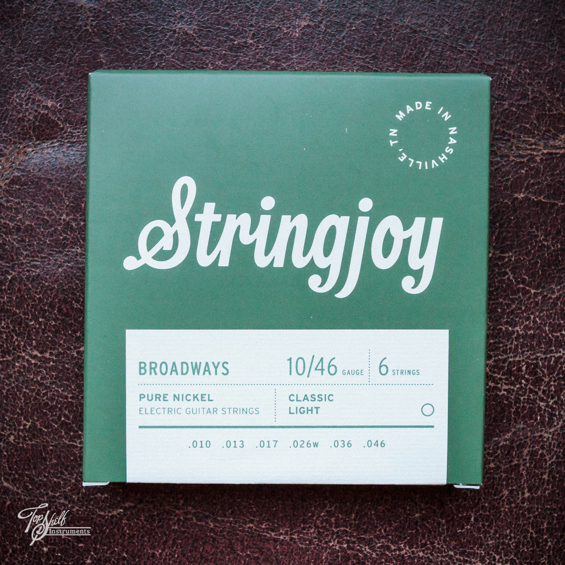 Stringjoy Broadways 10/46 Classic Light Pure Nickel Electric Guitar Strings