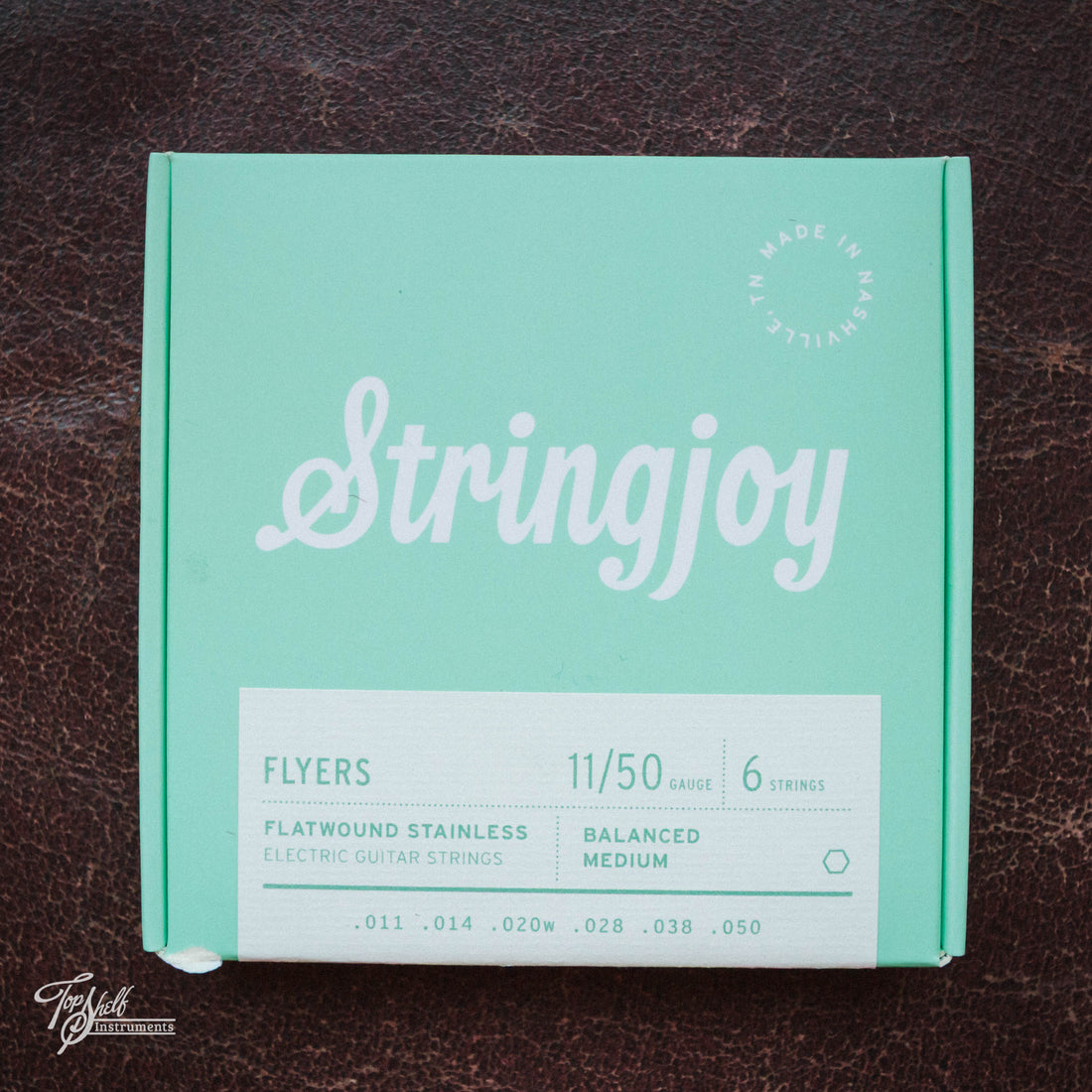 Stringjoy Flyers 11/50 Balanced Medium Flatwound Stainless Electric Guitar Strings