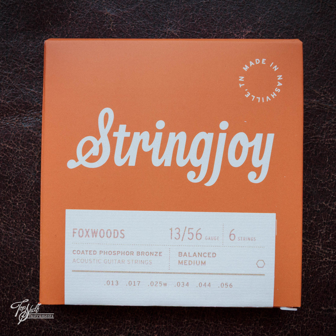 Stringjoy Foxwoods 13/56 Balanced Medium Coated Phosphor Bronze Acoustic Guitar Strings