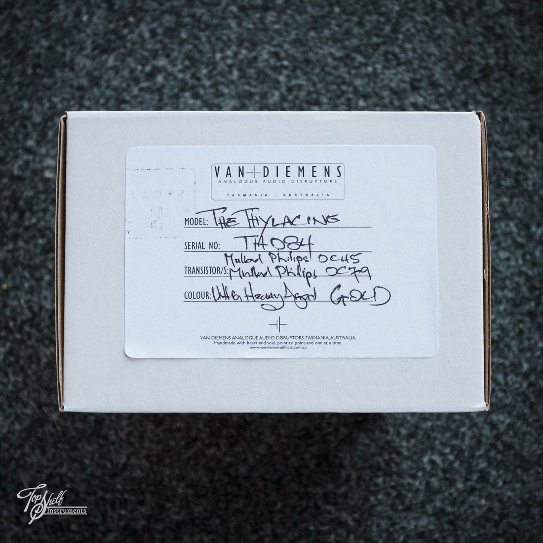 Van Diemens Analogue Audio Disruptors The Thylacine Fuzz Pedal