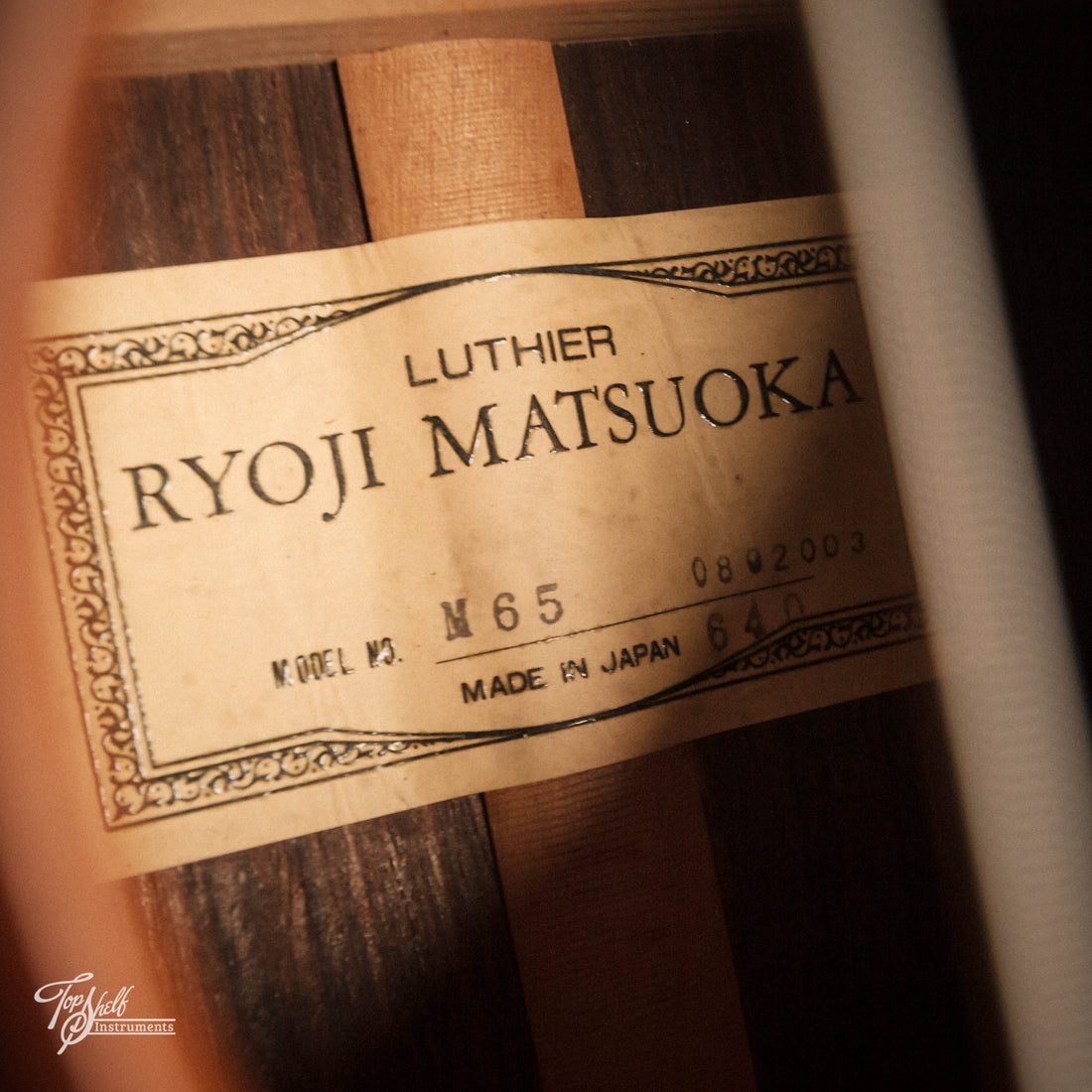 Ryoji Matsuoka M65 Classical Acoustic Natural 2008