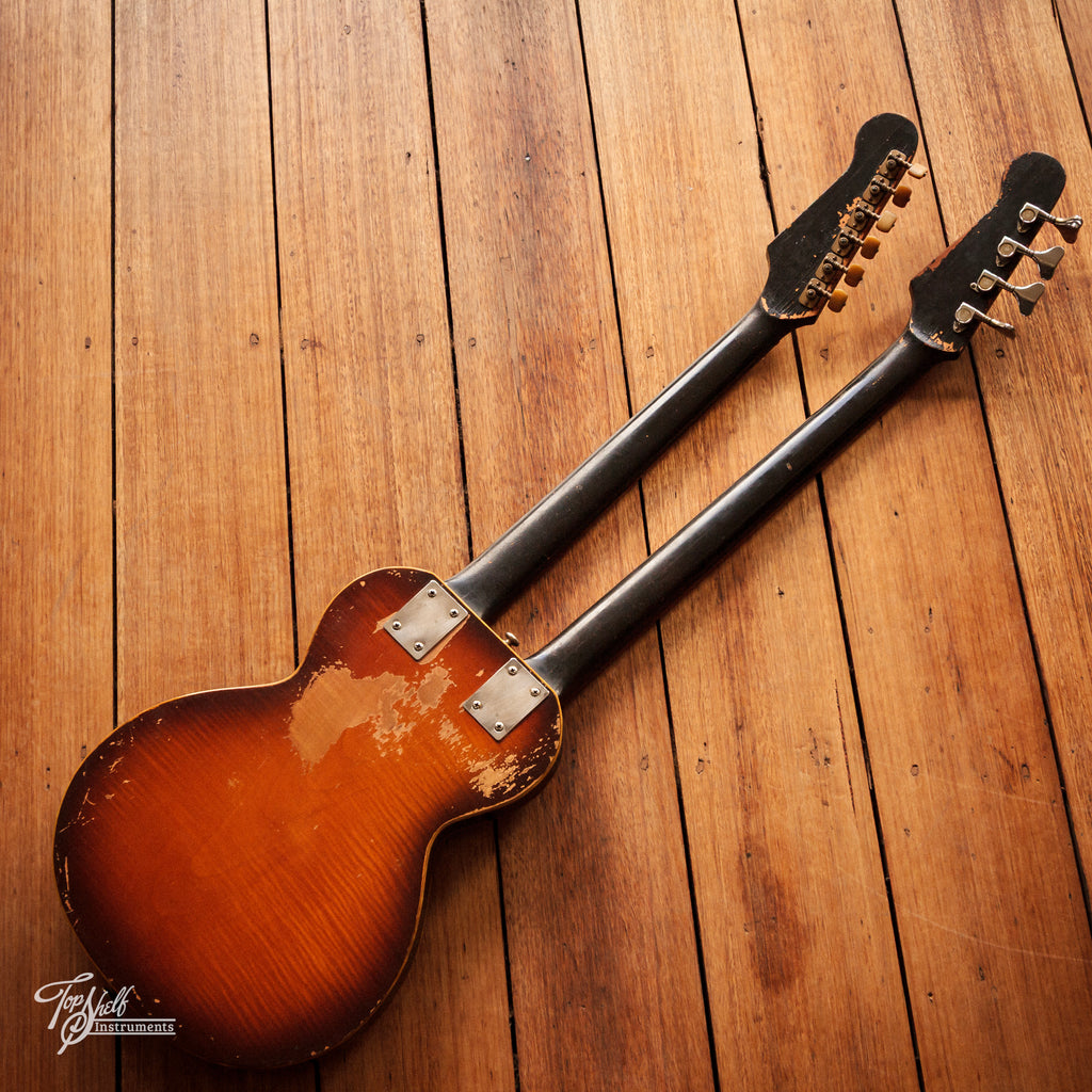 Höfner Model 191 Double Neck Guitar/Bass Sunburst 1960