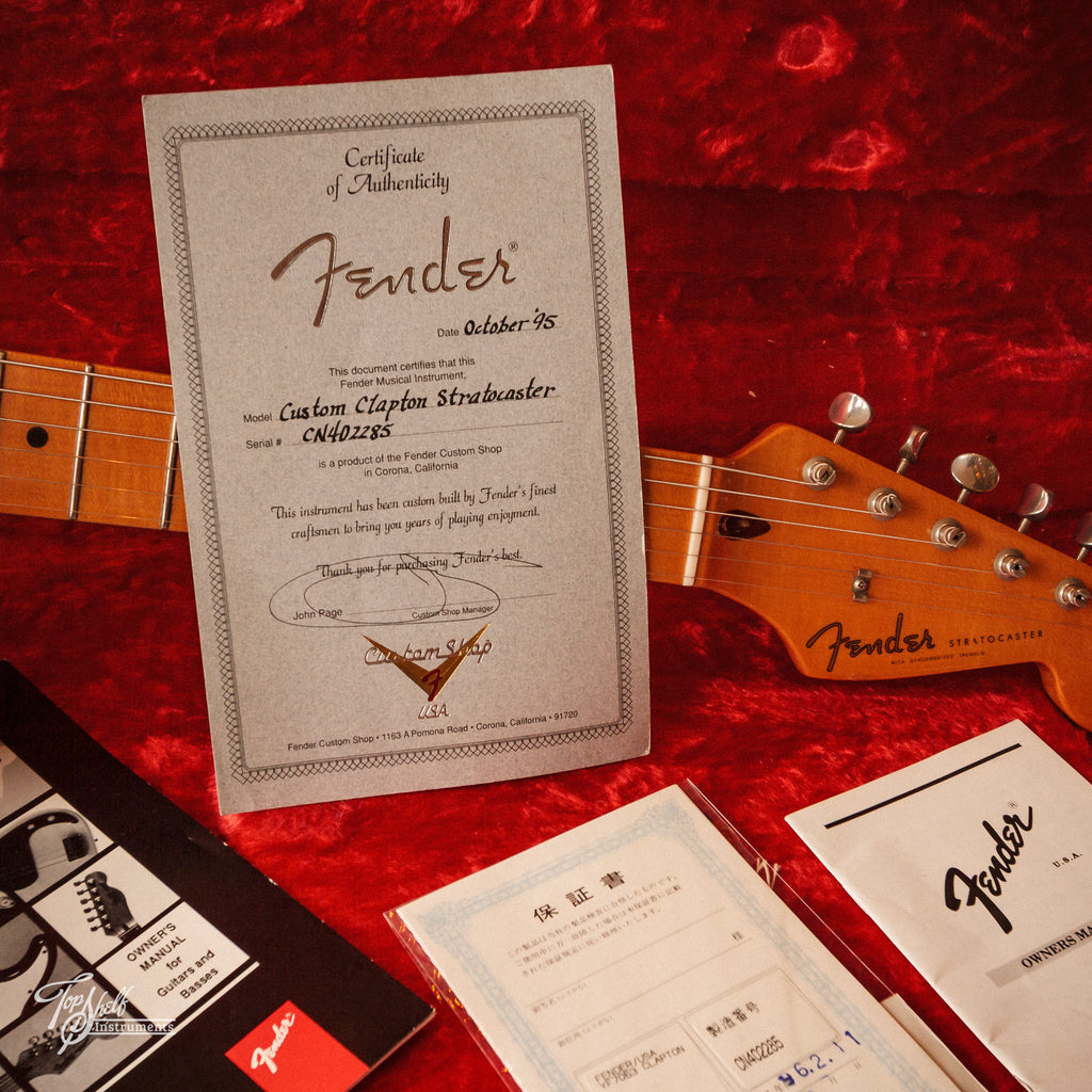 Fender Custom Shop Eric Clapton Stratocaster Olympic White 1995