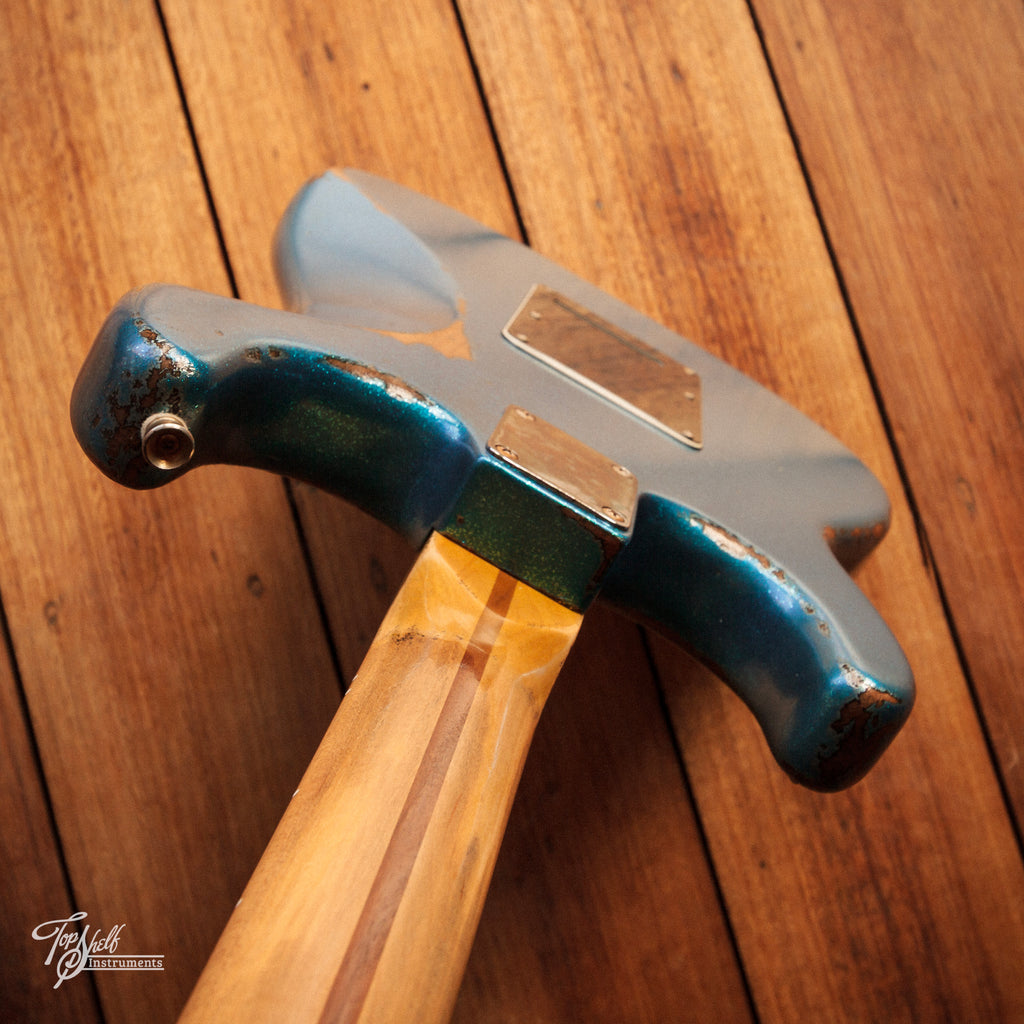 Fender Highway One Stratocaster Guitarwacky Blue Sparkle Relic 2006