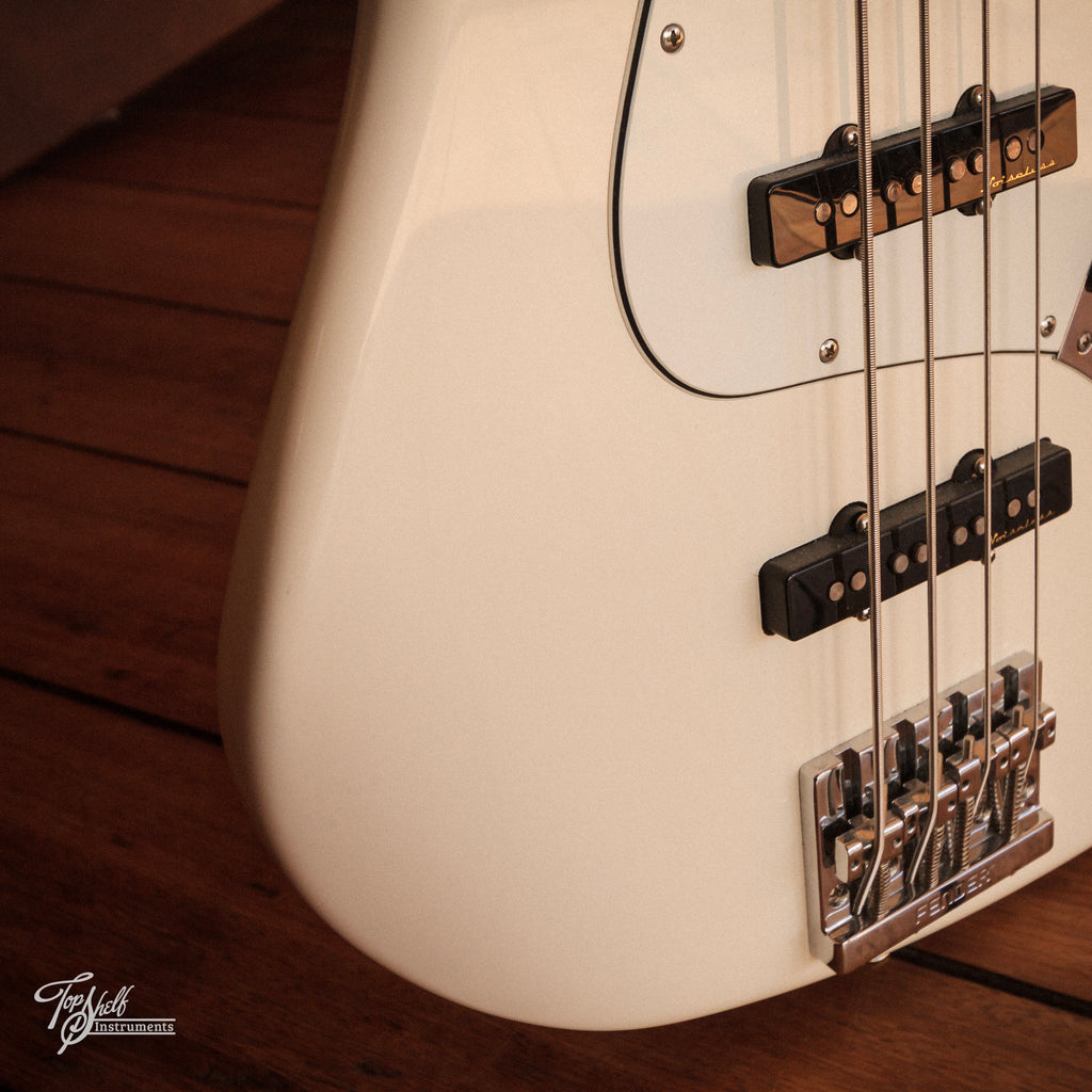 Fender Deluxe Active Jazz Bass Olympic White 2018