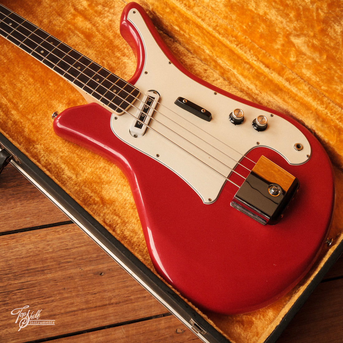 Yamaha SB-2A Flying  Samurai Bass Coral Red 1967