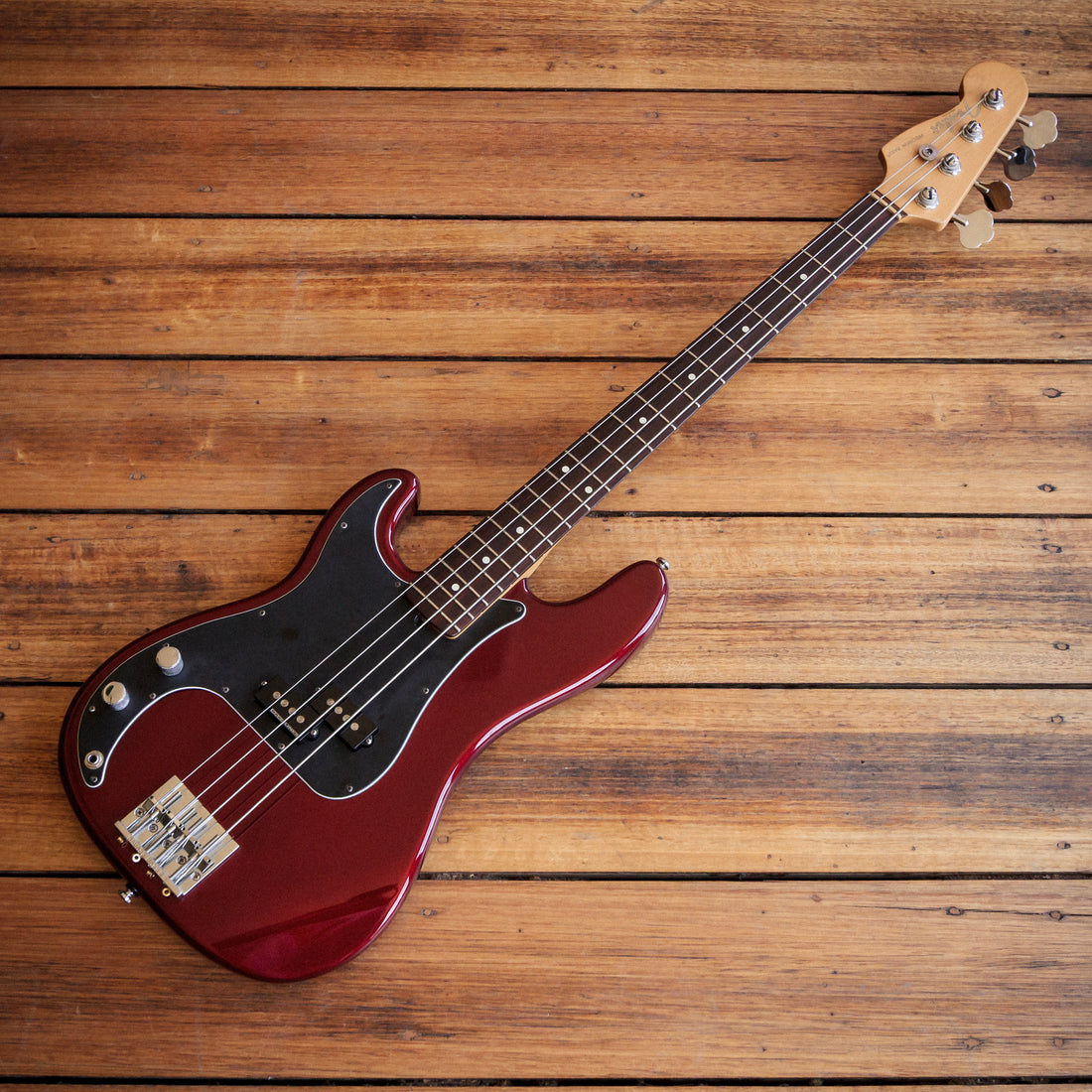 Fender American Standard Precision Bass Left-Handed Candy Apple Red 1997
