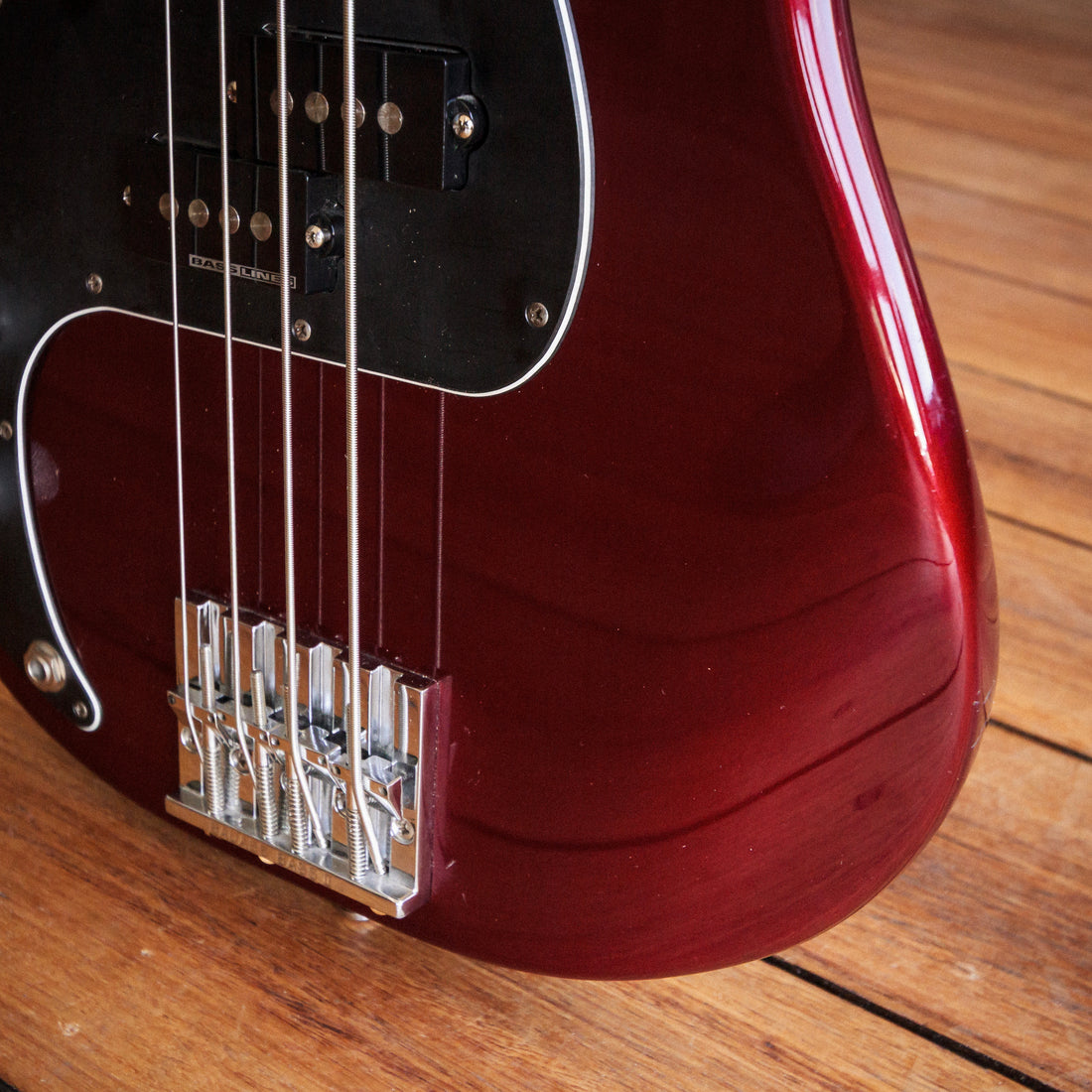 Fender American Standard Precision Bass Left-Handed Candy Apple Red 1997