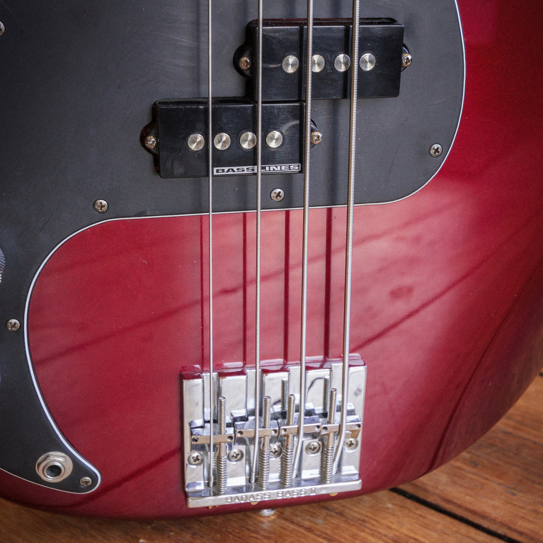 Fender American Standard Precision Bass Left-Handed Candy Apple Red 1997