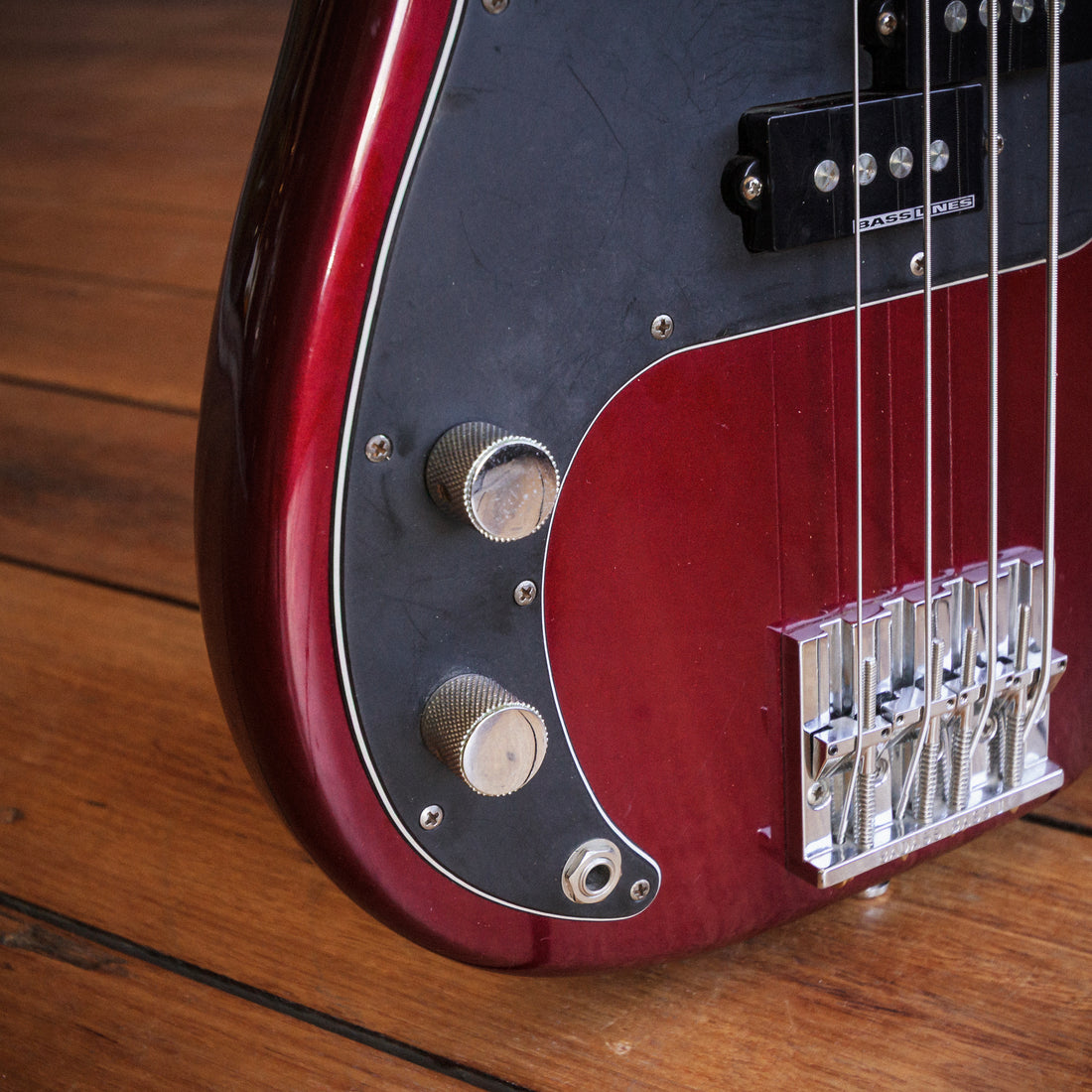 Fender American Standard Precision Bass Left-Handed Candy Apple Red 1997