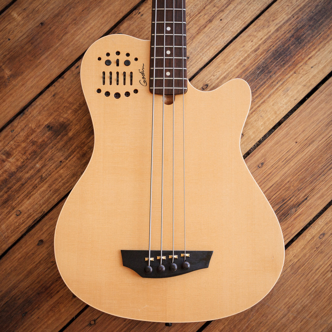 Godin A4-SA Ultra Semi-Acoustic Bass Natural 2007