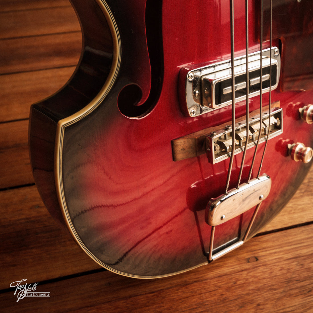 Teisco FB-2 Violin Bass Red Burst 1968