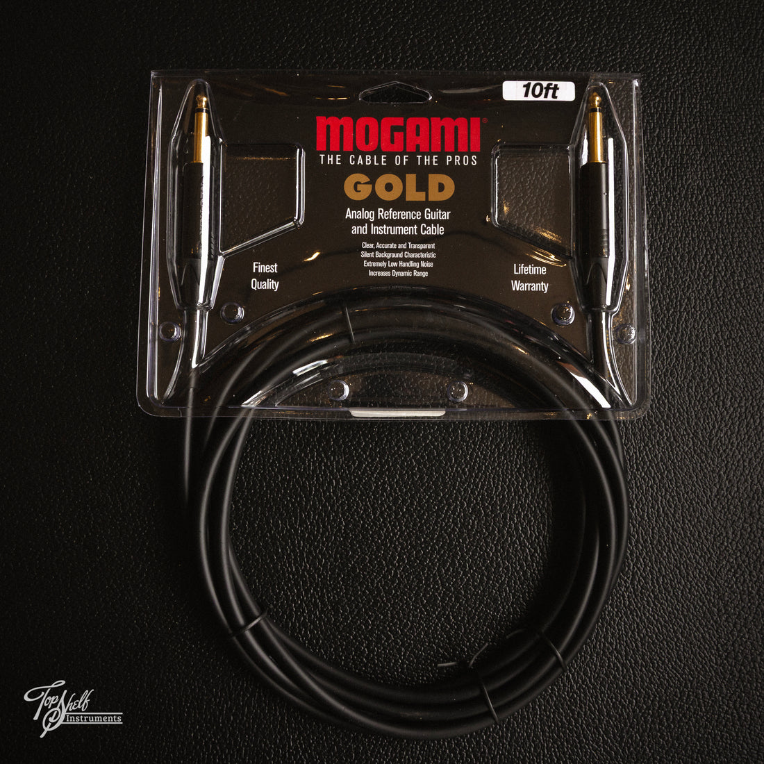 Mogami Gold Analog Reference Guitar and Instrument Cable 10FT ST/ST