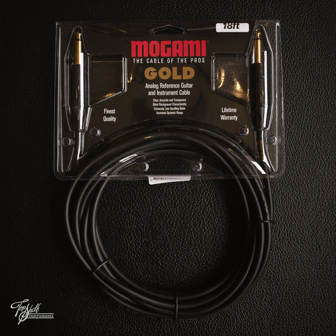 Mogami Gold Analog Reference Guitar and Instrument Cable 18FT ST/ST