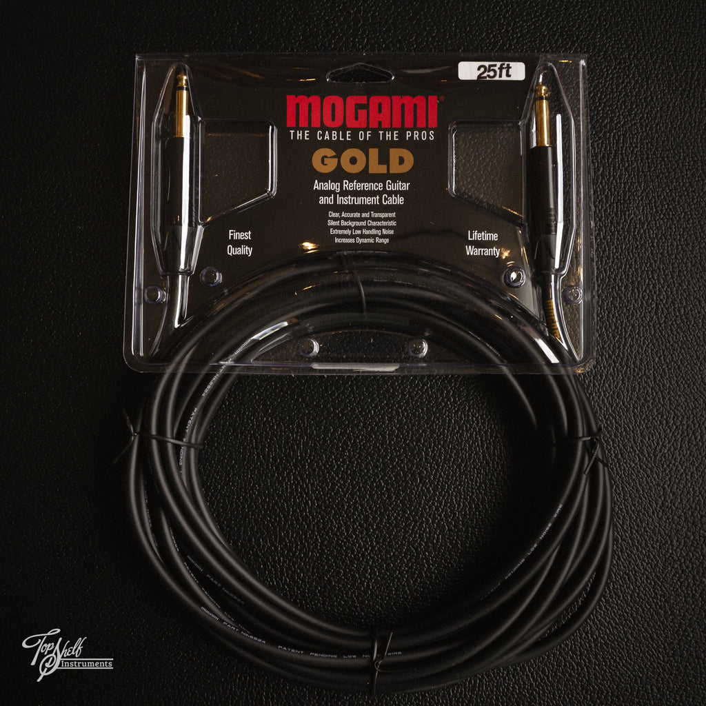 Mogami Gold Analog Reference Guitar and Instrument Cable 25FT ST/ST