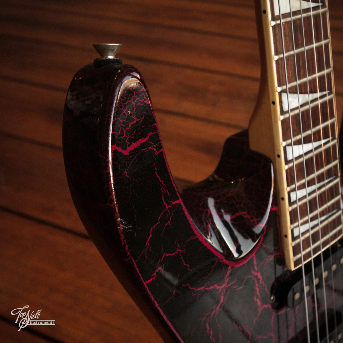 Onyx Custom Craft HSS Superstrat Red Crackle 1989
