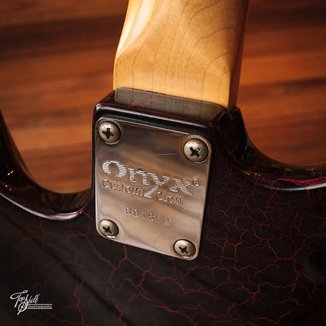 Onyx Custom Craft HSS Superstrat Red Crackle 1989