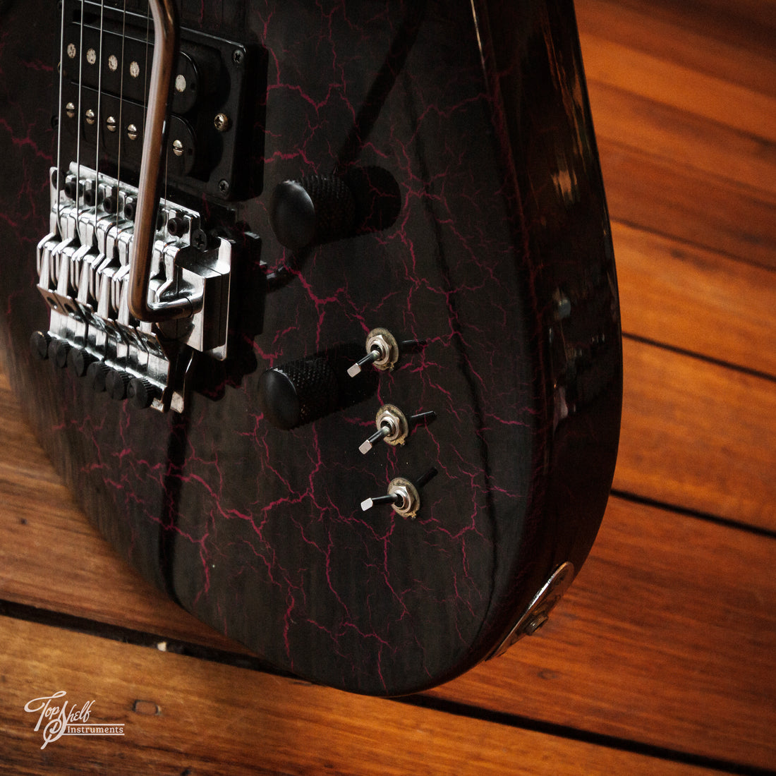Onyx Custom Craft HSS Superstrat Red Crackle 1989