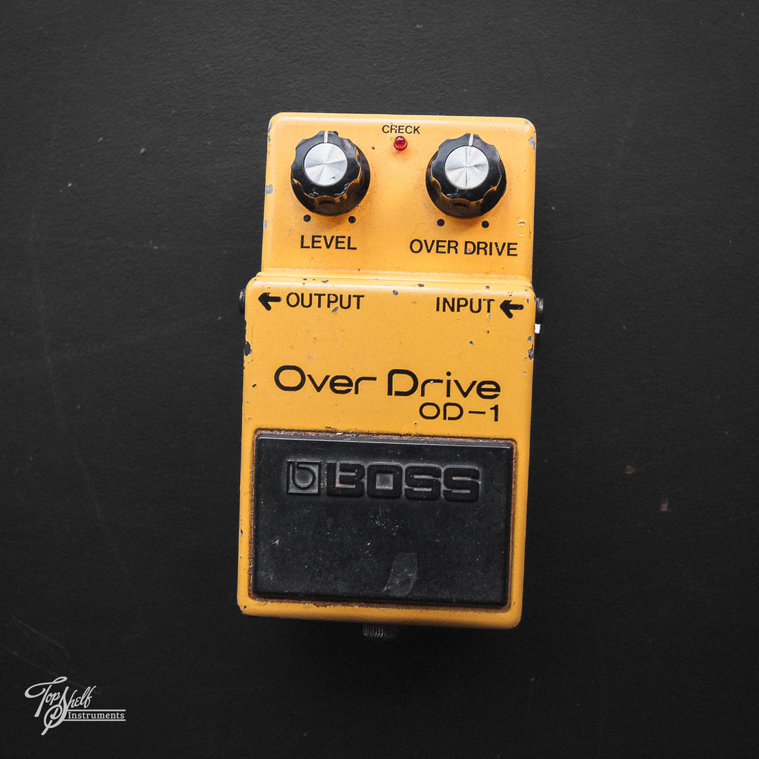 first overdrive pedal Boss OD-1 Over Drive #9900 Silver Screw 1980 – Topshelf Instruments